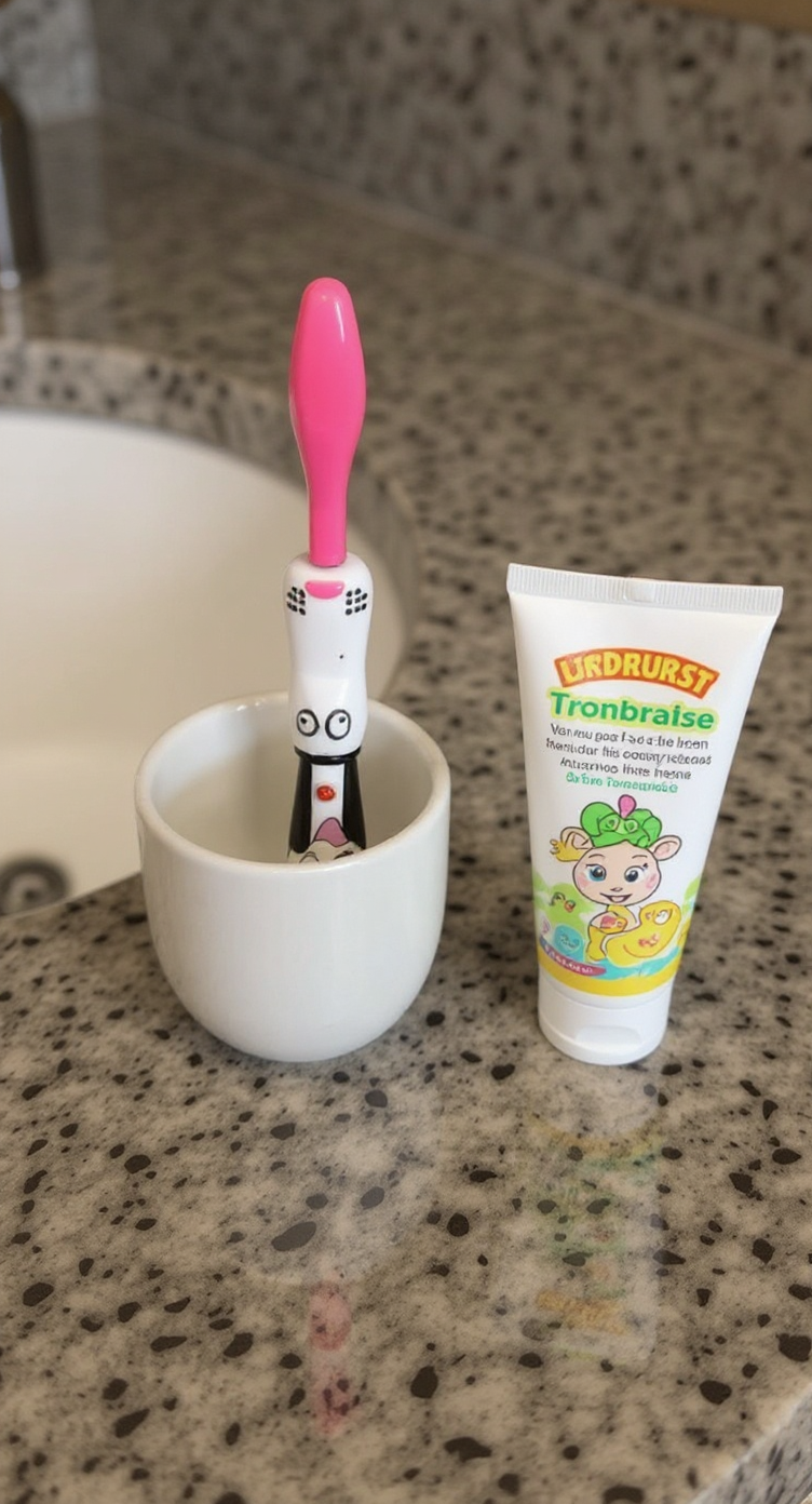 Brush Buddies Talkin Bow Wow Brewster (Dog) Toothbrush-Dark Pink