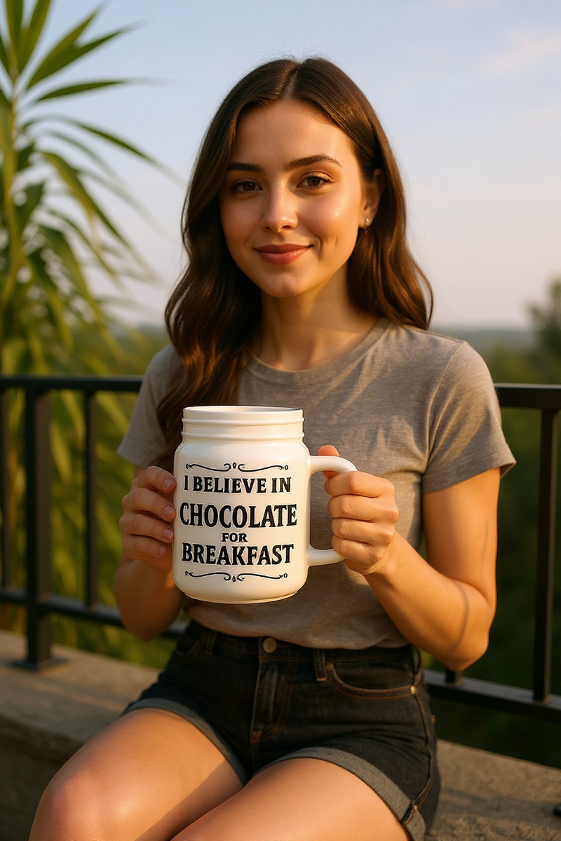 Mason Jar Style Coffee Mug