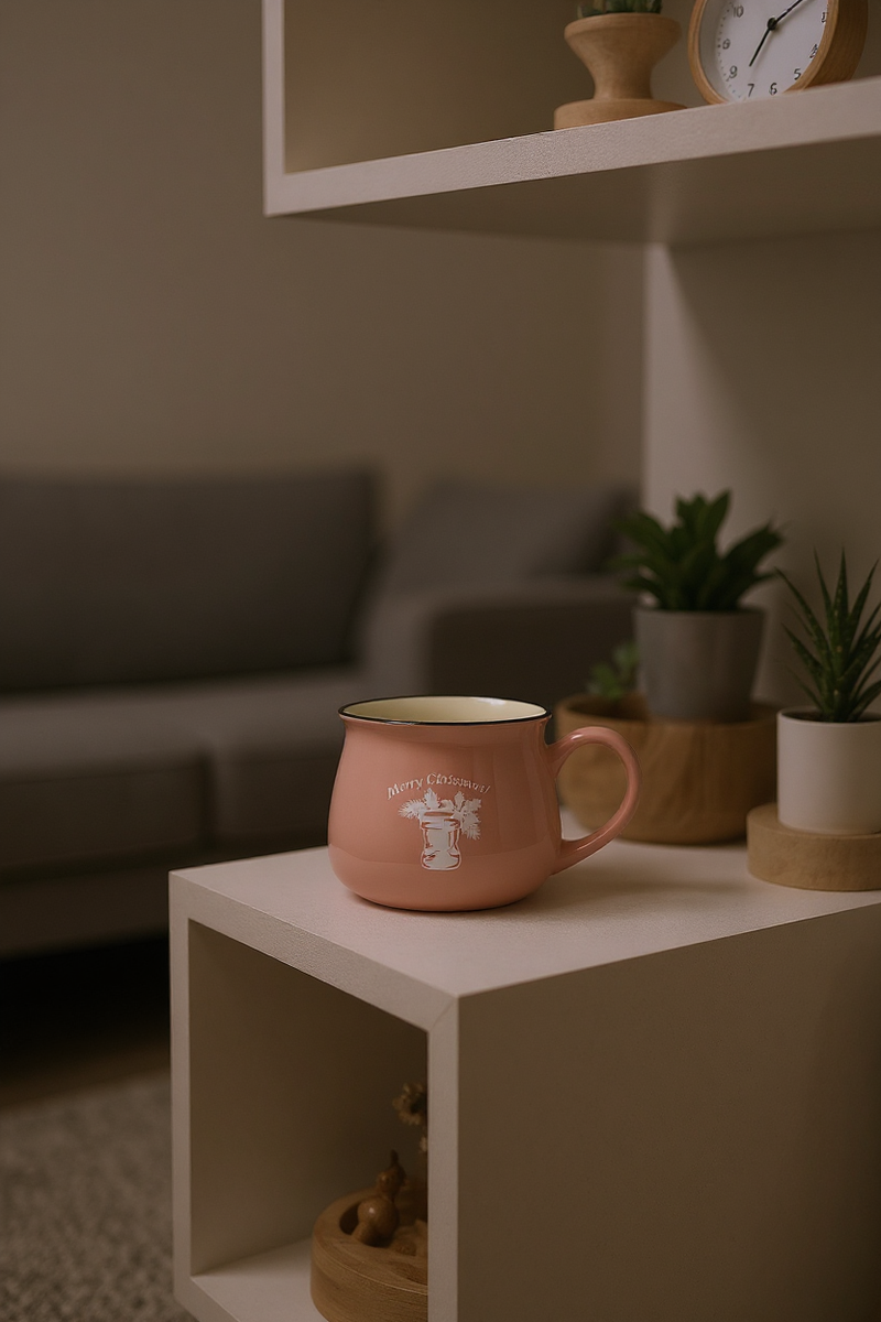 Merry Christmas Classic Pink Cheer Mug