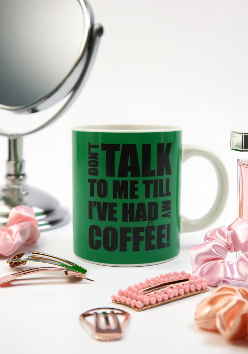 Little Miss Mr. Grumpy Green Mug