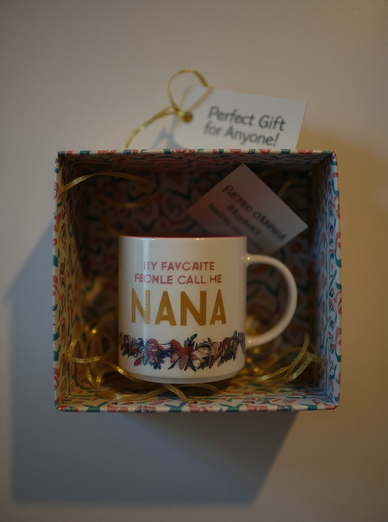Floral 'My Favorite People Call Me Nana' Blossom Mug