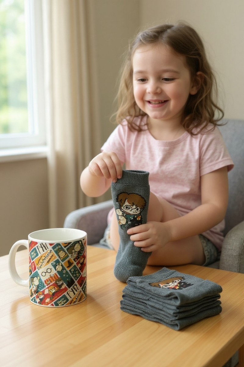 Wizarding Realm Harry Potter Mug &amp; Socks Gift Set | Perfect for Harry Potter Enthusiasts