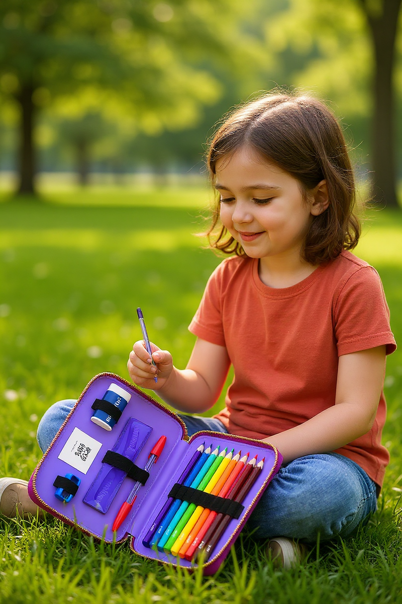 Rainbow Pencil Case Delight Set