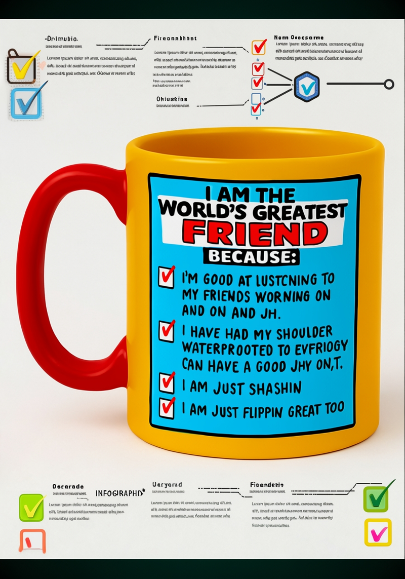 World's Greatest Friend Novelty Mug