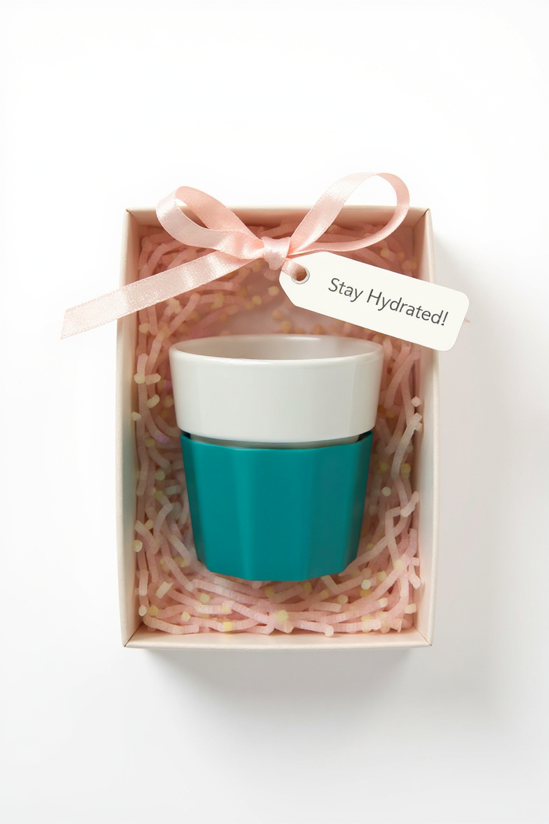 White and Blue Serenity Cup