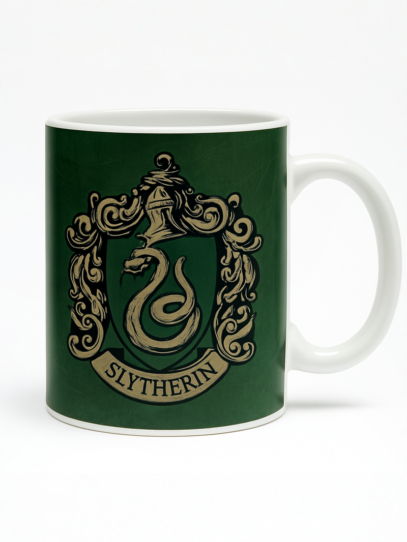 Slytherin Emerald Dominion Coffee Cup | Gift for Harry Potter Fans