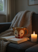 3D Reindeer Festive Ceramic Mug | Gift for Christmas Lovers