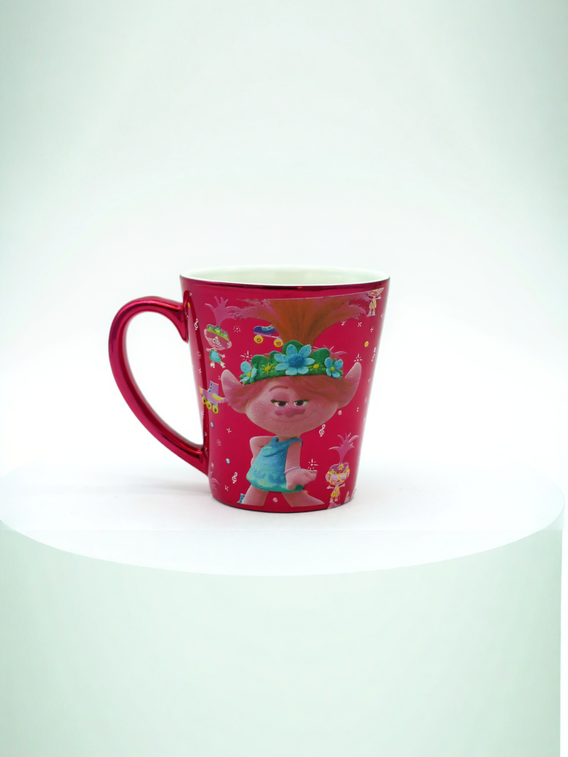 Disney Trolls Pink Party Ceramic Mug | Gift for Trolls Fans