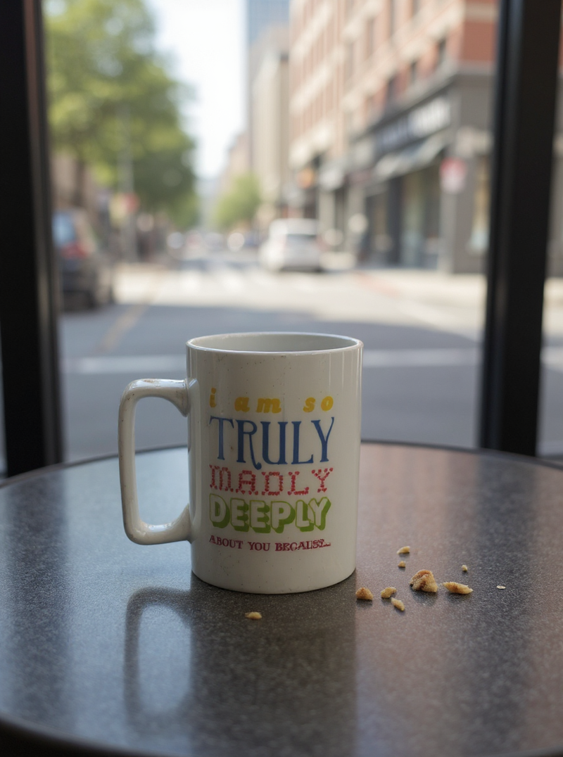 Truly Madly Deeply Love Ceramic Mug | Gift for Romantic Souls