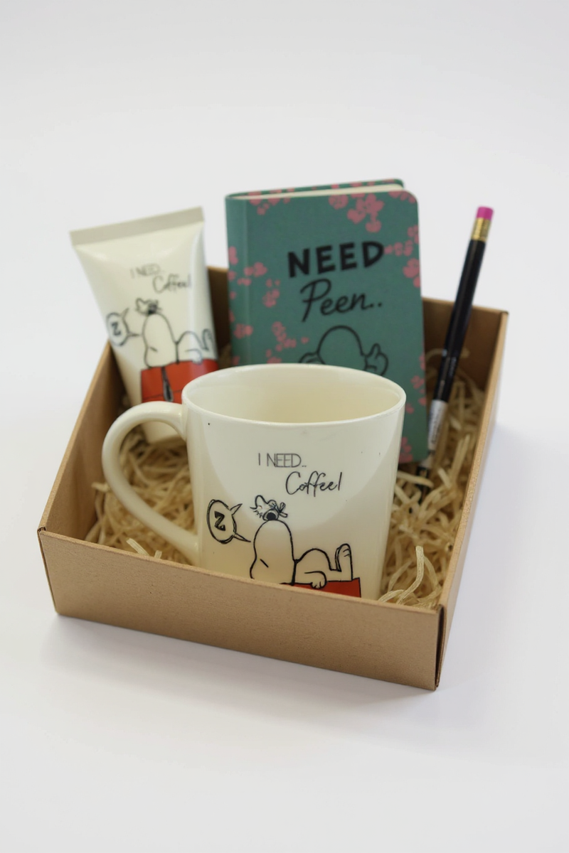 Snoopy I Need Coffee Mug | Gift for Peanuts Fans