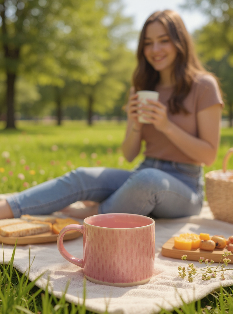 Ribbed Harmony Ceramic Mug | Gift for Minimalist Lovers