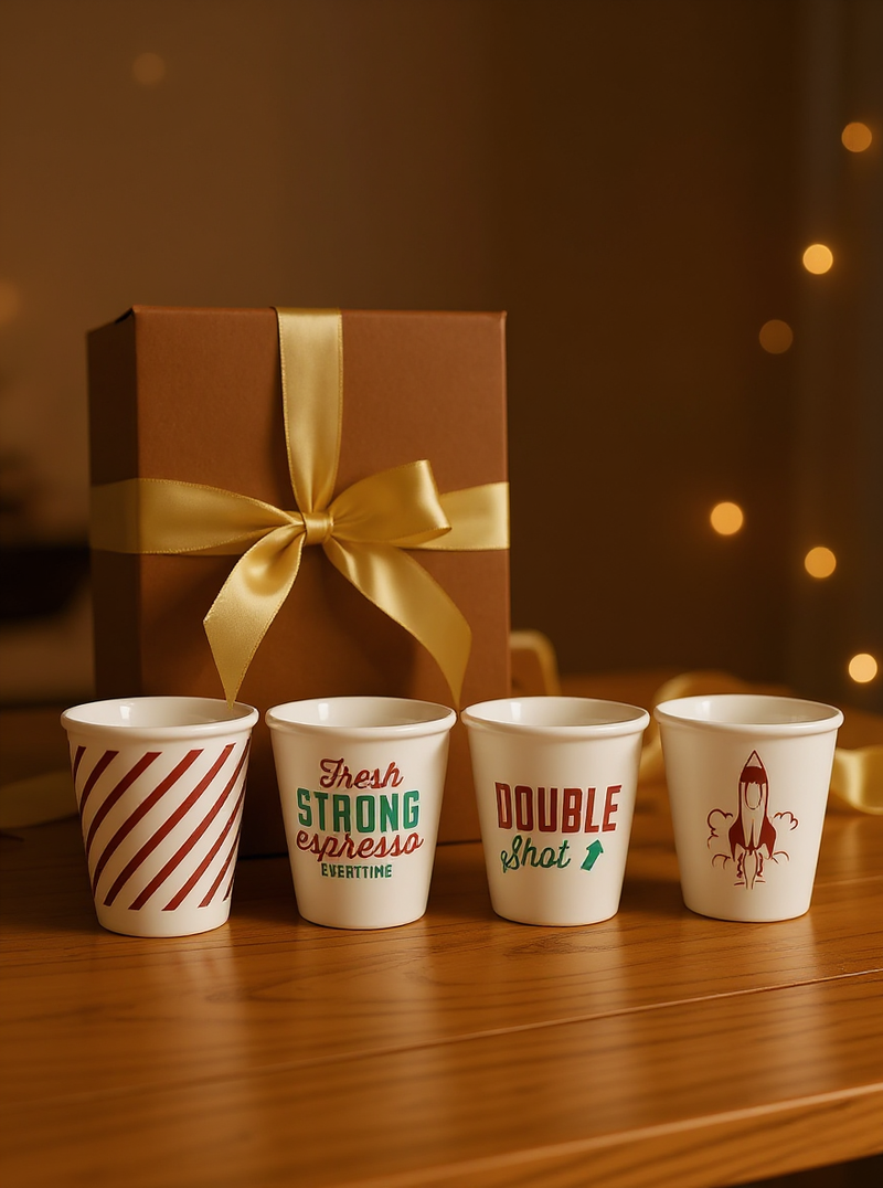 Espresso &amp; Rocket-Themed Galactic Cup Set