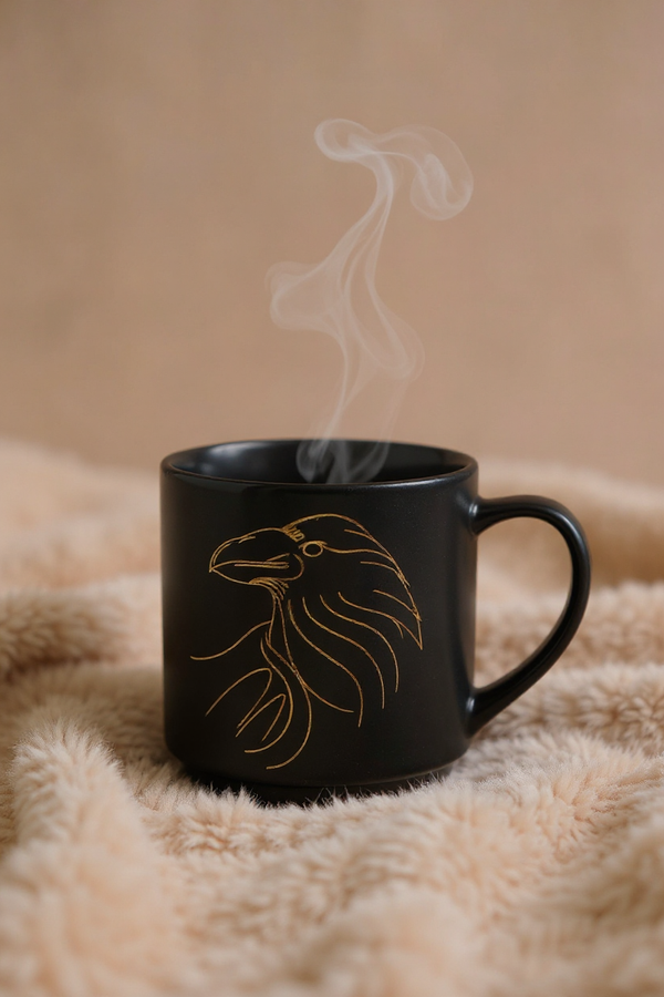 Golden Raven Majesty Mug