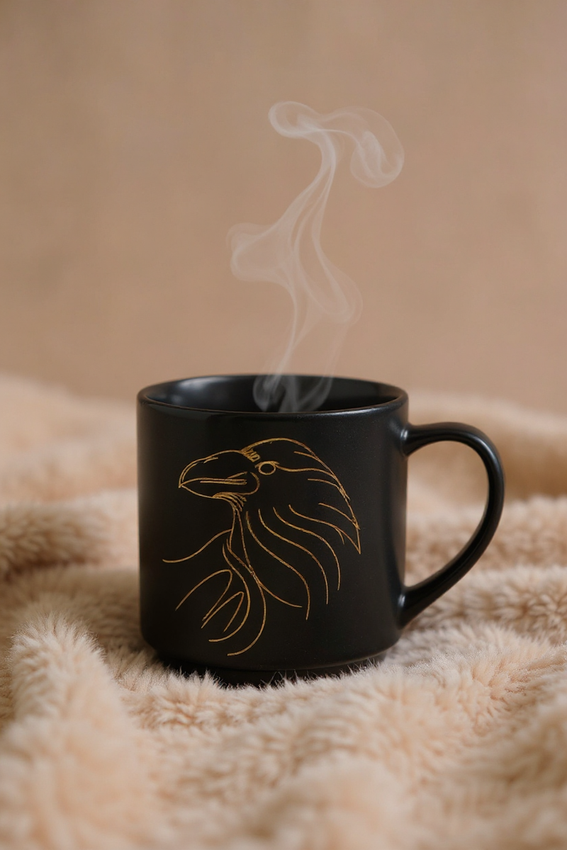 Golden Raven Majesty Mug