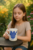 Blue Minnie Bow Thought Bubble Mug