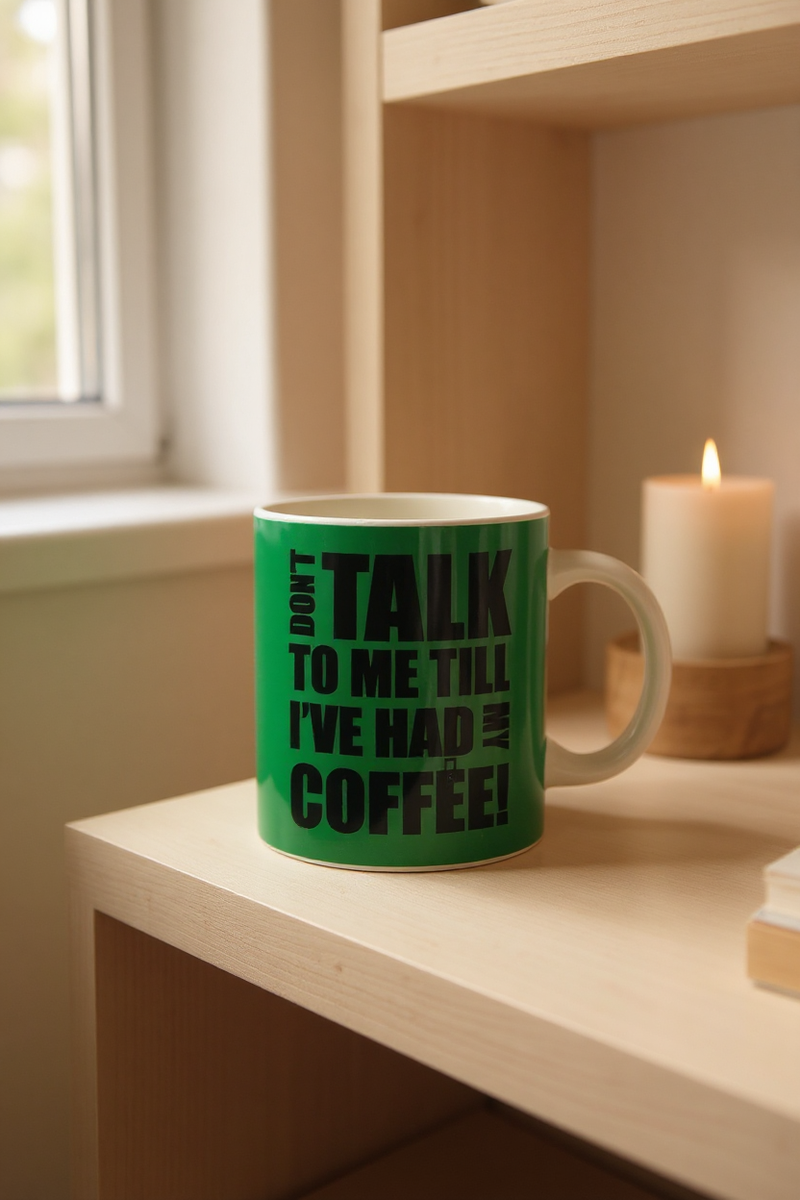 Little Miss Mr. Grumpy Green Mug