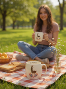 No Drama Llama Peace Ceramic Mug | Gift for Chill Enthusiasts