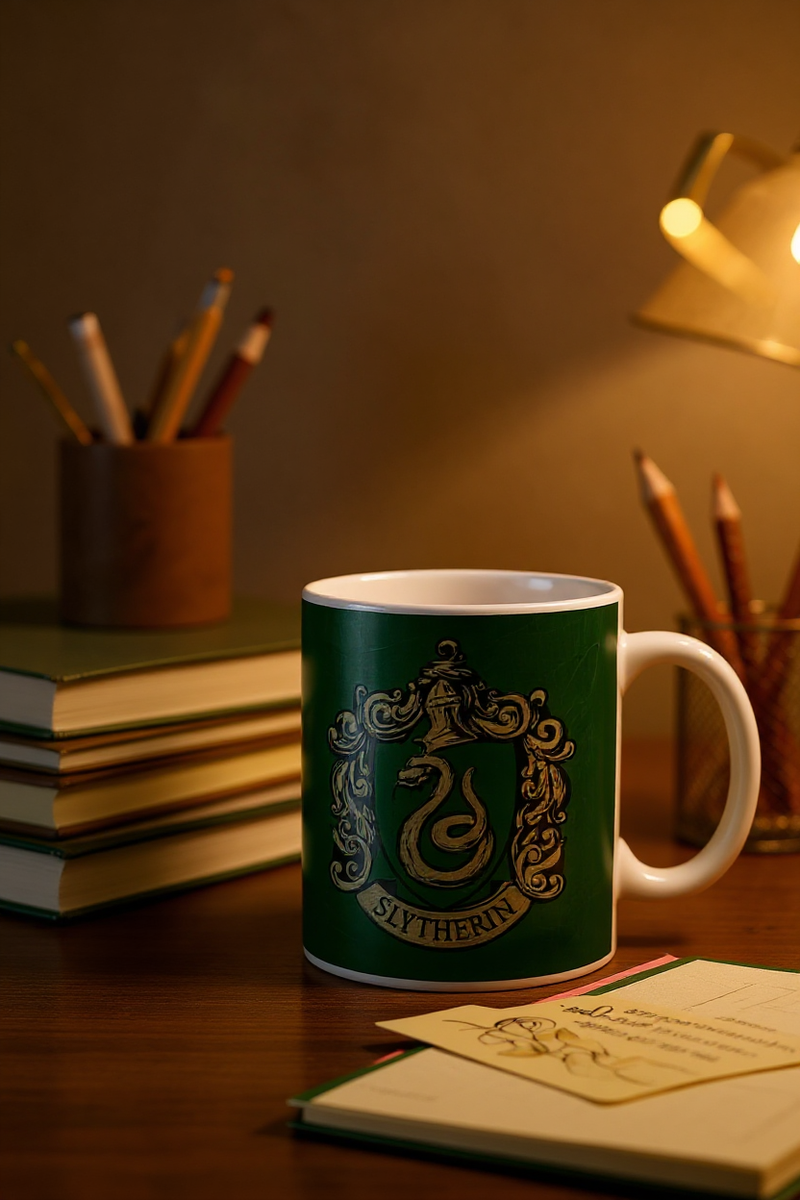 Slytherin Emerald Dominion Coffee Cup | Gift for Harry Potter Fans