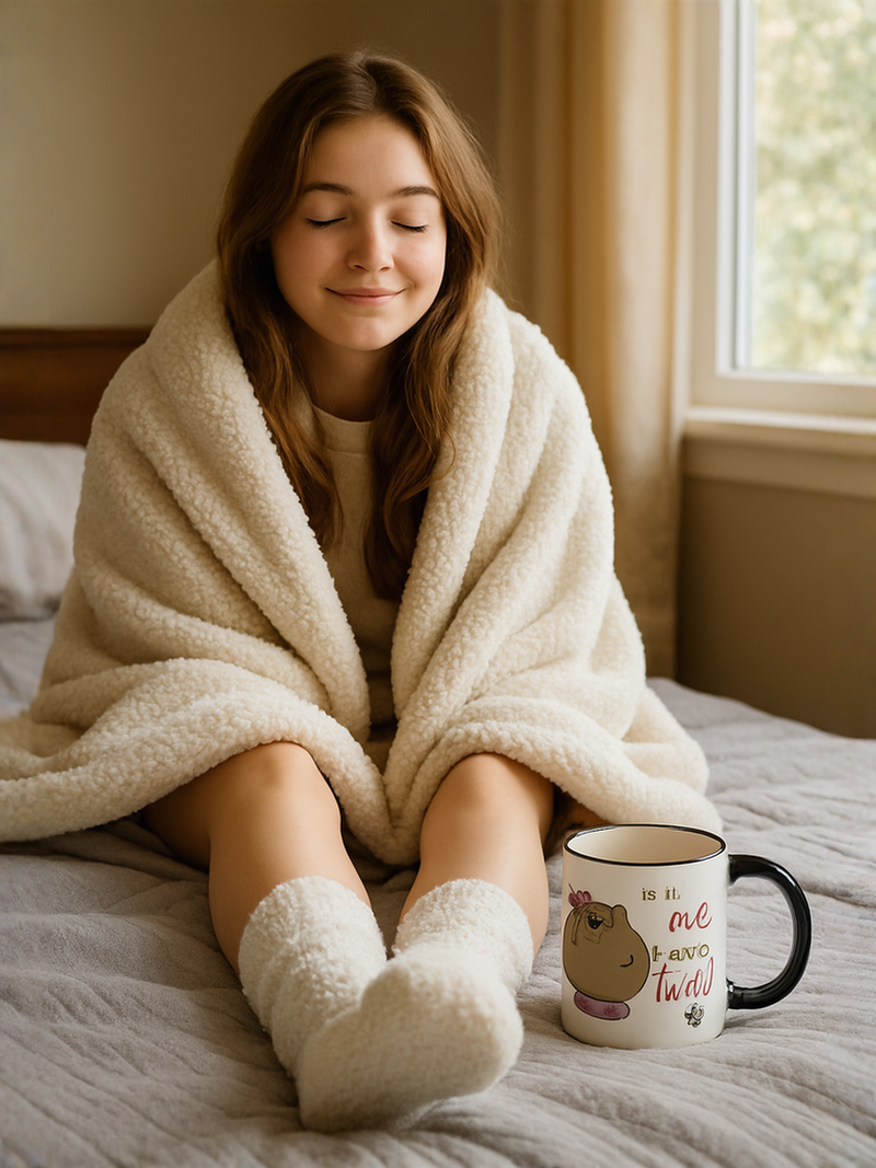 Disney Mrs. Potts 'Is it One Lump or Two??' Ceramic Mug &amp; Socks Gift Set