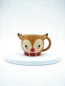 3D Reindeer Festive Ceramic Mug | Gift for Christmas Lovers
