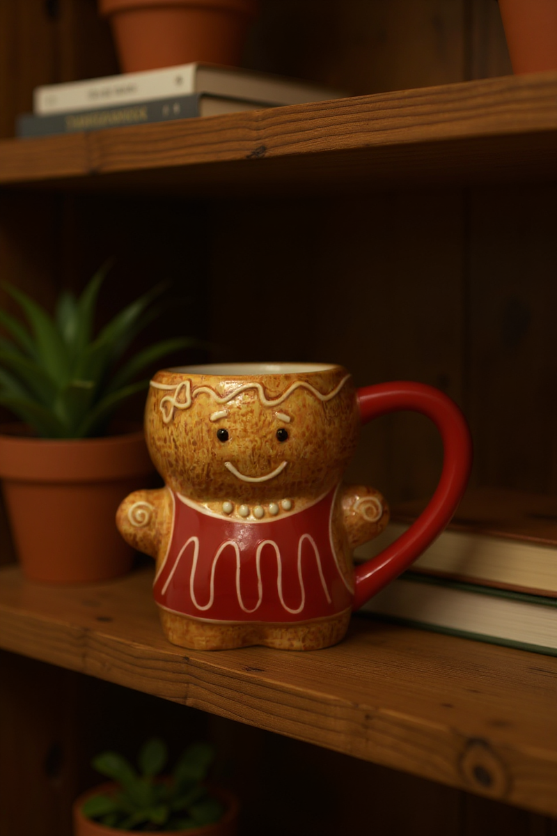 3D Gingerbread Girl Delight Mug
