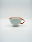 Pedestal Citrus Elegance Teacup | Gift for Tea Enthusiasts