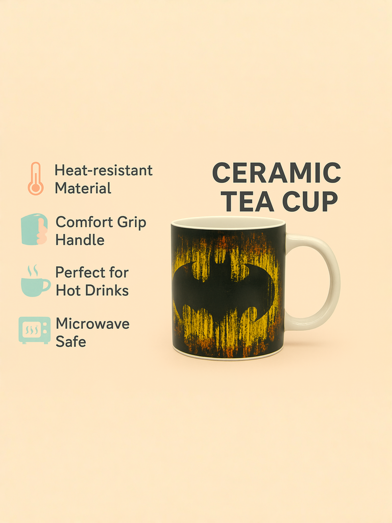 Batman Ceramic Mug | Gift for Fans