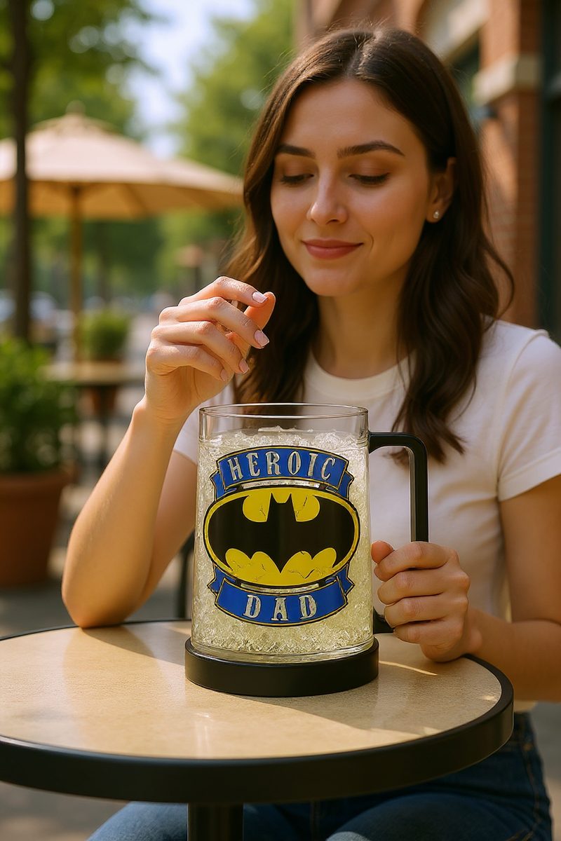 Batman 'Heroic Dad' Durable Plastic Mug