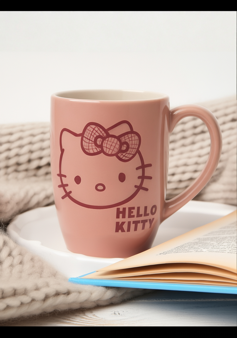 Hello Kitty Pink Charm Ceramic Mug | Gift for Hello Kitty Fans