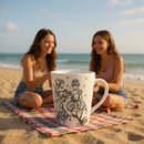 Disney Princess Mug & Fuzzy Socks Gift Set for Women & Girls –Ceramic Coffee