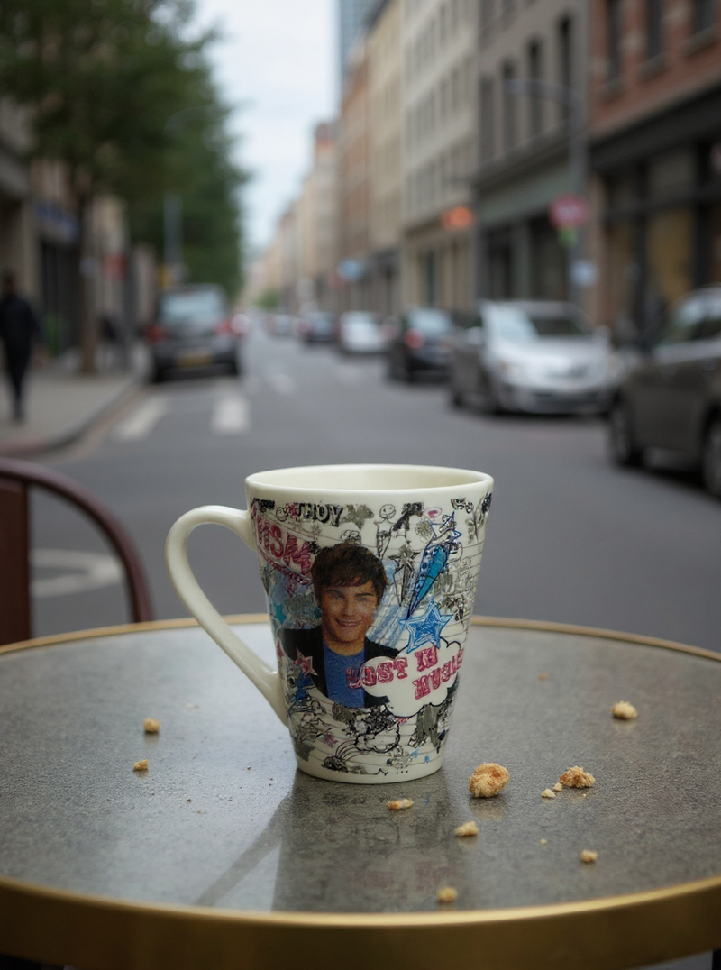 Zac Efron Lost in Music Ceramic Mug | Gift for Music &amp; Movie Fans