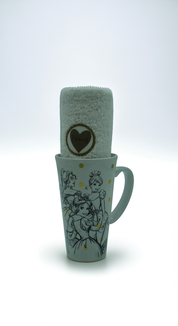 Disney Princess Mug & Fuzzy Socks Gift Set for Women & Girls –Ceramic Coffee