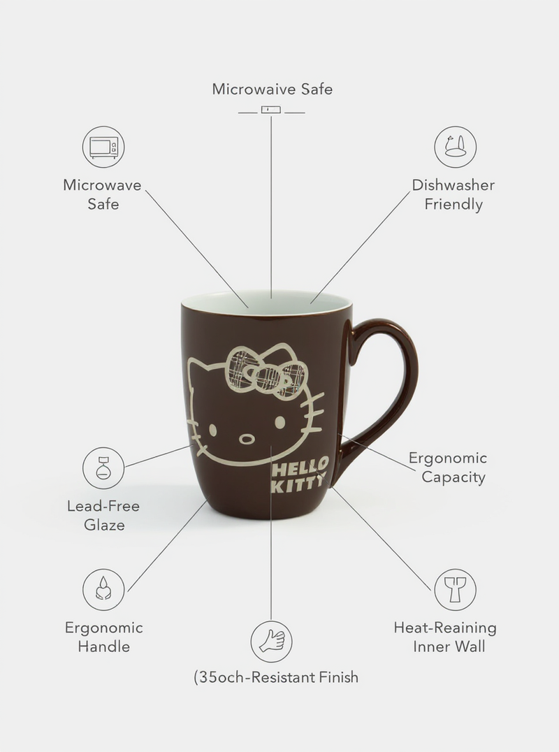 Classic Dark Brown Elegance Mug