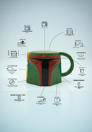 Boba Fett Bounty Hunter 3D Mug