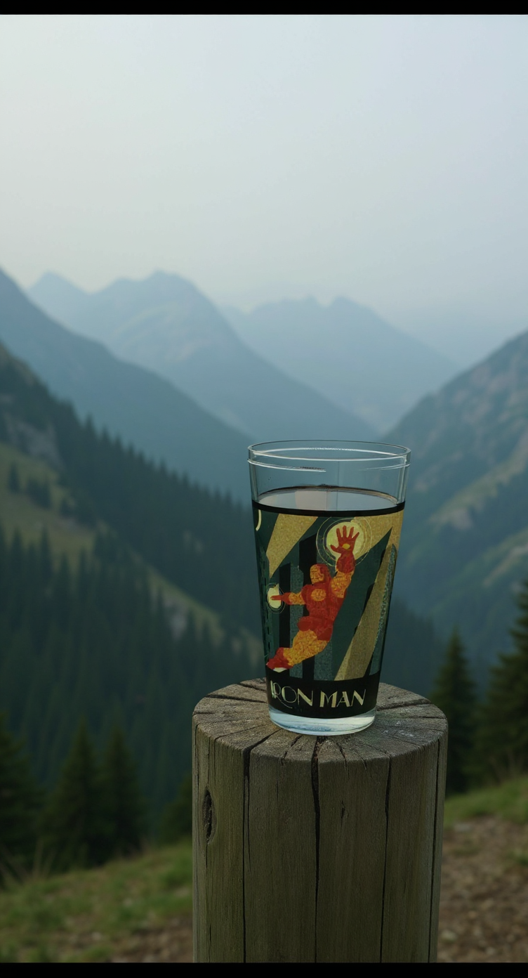 Marvel Iron Man Radiance Glass | Gift for Marvel Fans