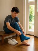 Little Miss 'You Wish You Wore This Perfect' White Ceramic Mug with Blue Socks | Gift for Style Lovers