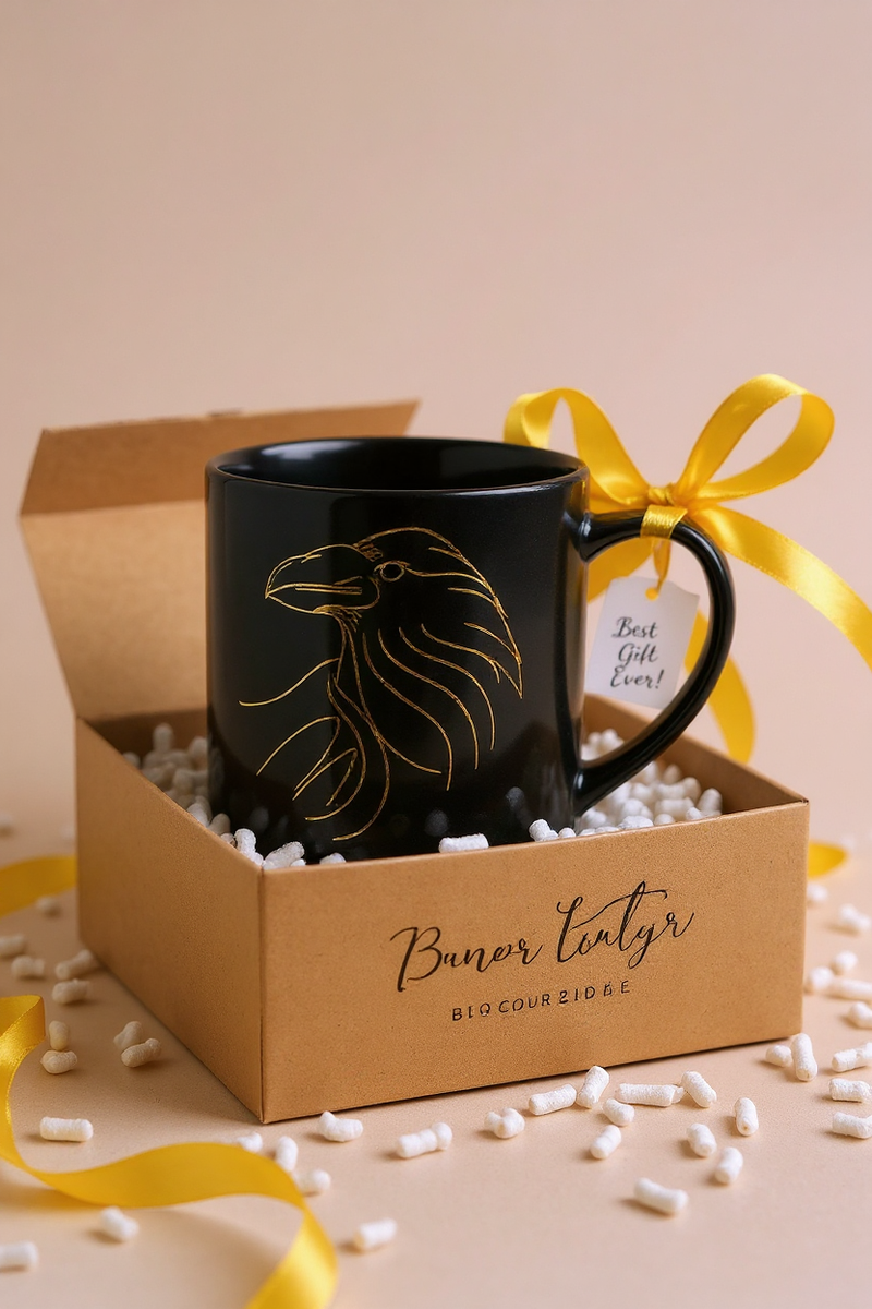 Golden Raven Majesty Mug
