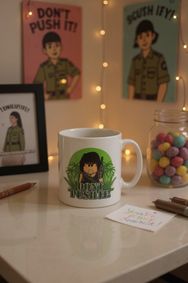 Jungle Fury ‘Don’t Push It’ Coffee Mug | Great for Adventurous People