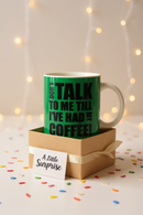 Little Miss Mr. Grumpy Green Mug