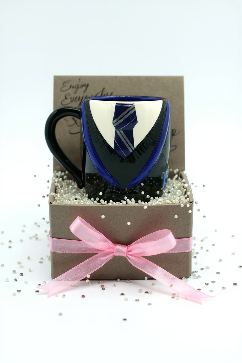 Gentleman’s Elegance Vest &amp; Tie Ceramic Mug | Gift for Dapper Enthusiasts