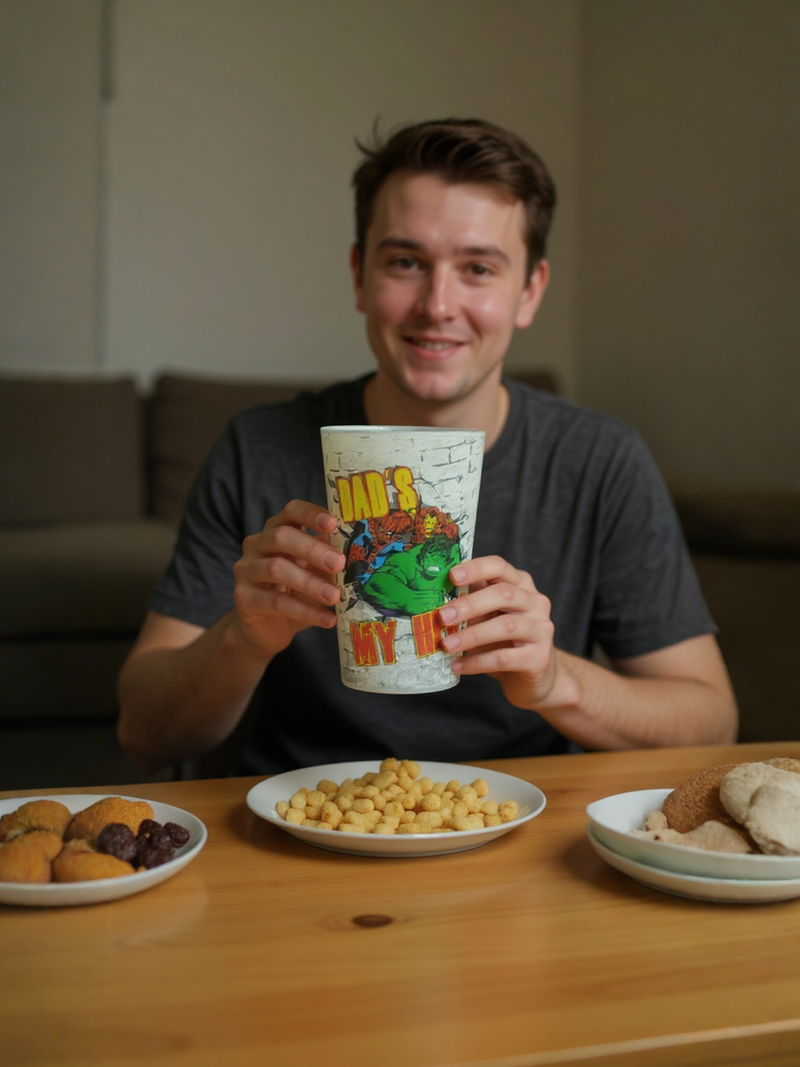 Marvel Comics 'Dad's My Hero' Durable Plastic Cup