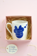 Blue Minnie Bow Thought Bubble Mug