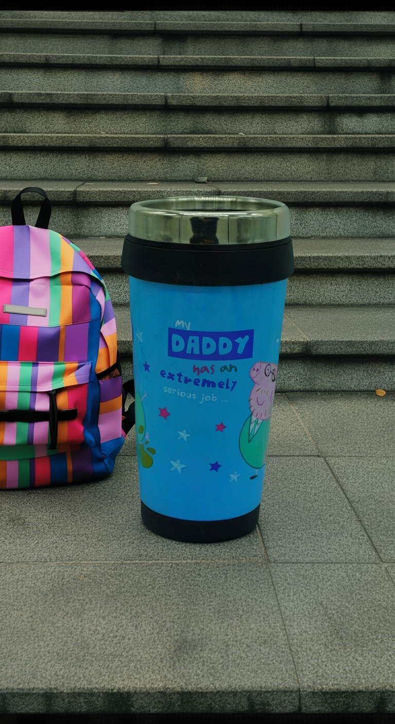 Peppa Pig’s Daddy Duty Travel Tumbler | Gift for Peppa Pig Fans