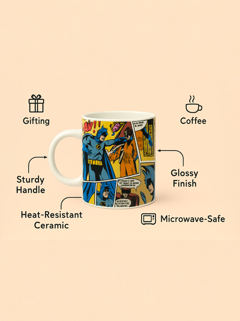 Batman Comic Strip Legacy Mug