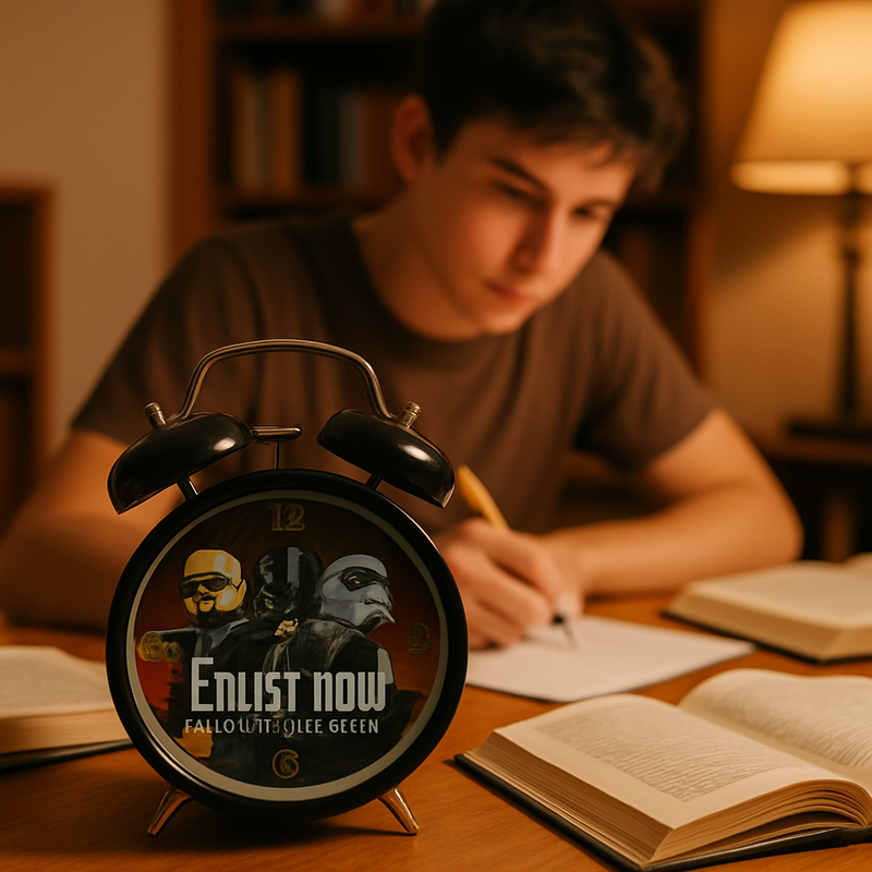 Star Wars Obsidian Alert Alarm Clock | Gift for Star Wars Fans