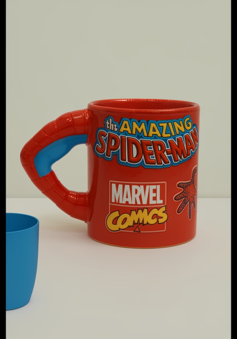 Marvel Spider-Man Web-Slinger 3D Arm Handle Ceramic Cup | Gift for Marvel Fans