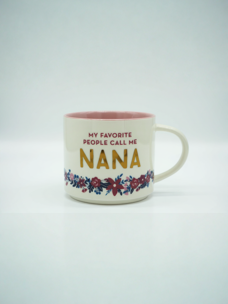Floral 'My Favorite People Call Me Nana' Blossom Mug
