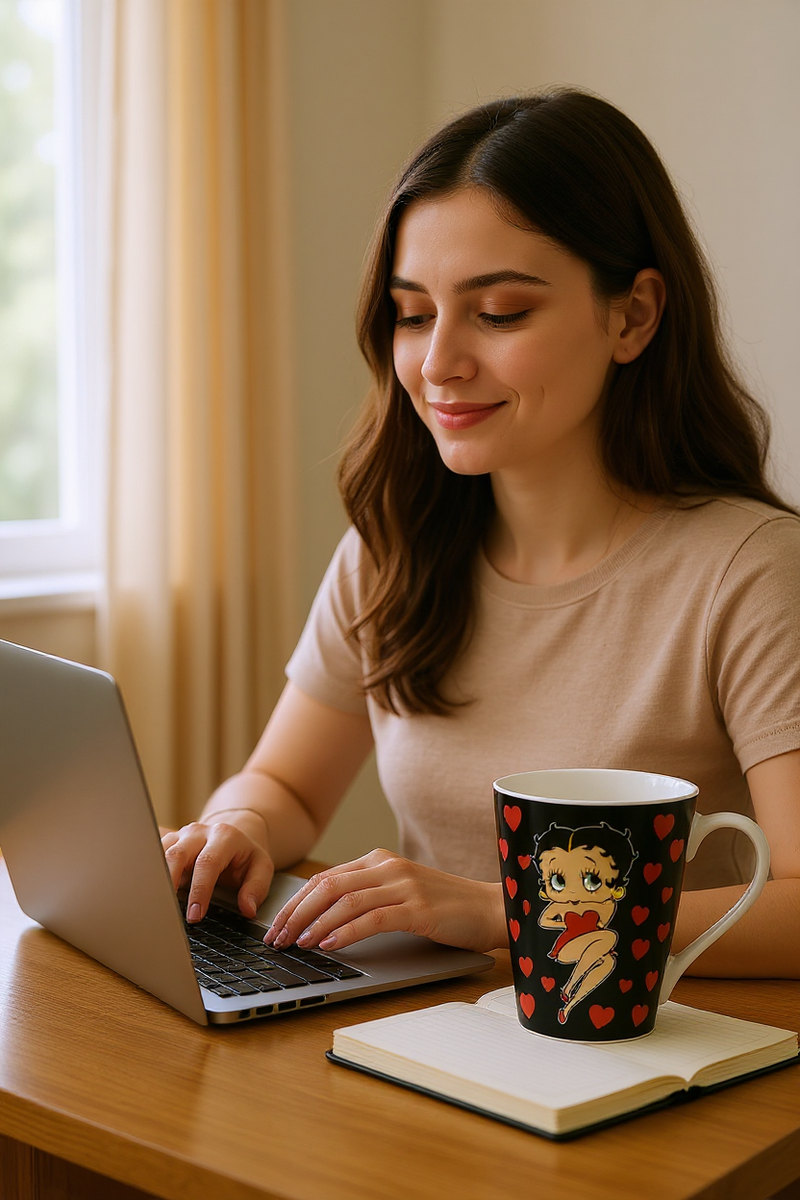 Betty Boop Chic Mug and Stationery Set