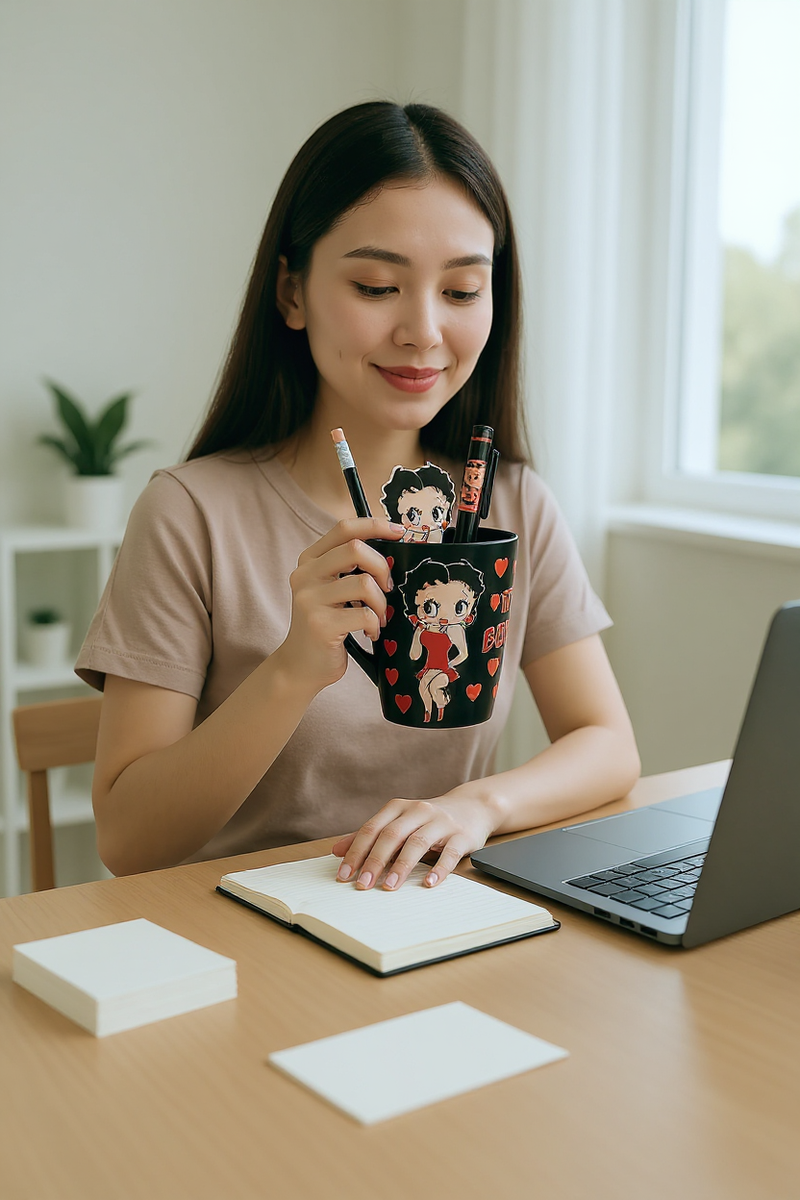 Betty Boop Chic Mug and Stationery Set