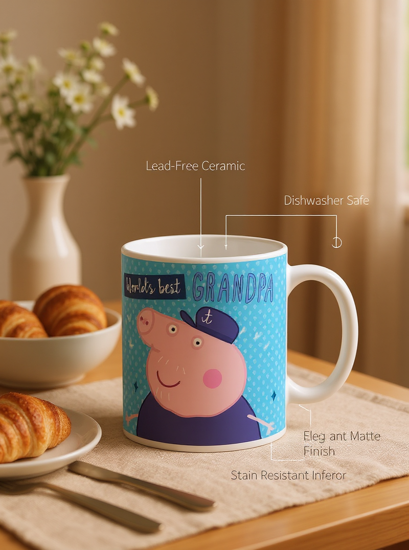 Sailor Peppa Pig World's Best Grandpa Mug